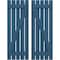 Ekena Millwork Americraft 5-Board (2 Batten) Wood Spaced Board-n-Batten Shutters w/ Z-Bar, ARW102SB519X77HBH, PR ARW102SB519X77HBH - alternate 1